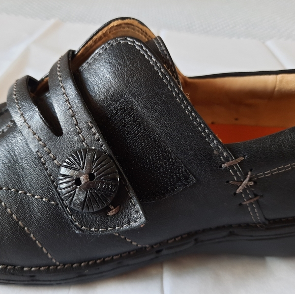 Clark's artisan black leather shoes size 6.5 - Picture 7 of 13